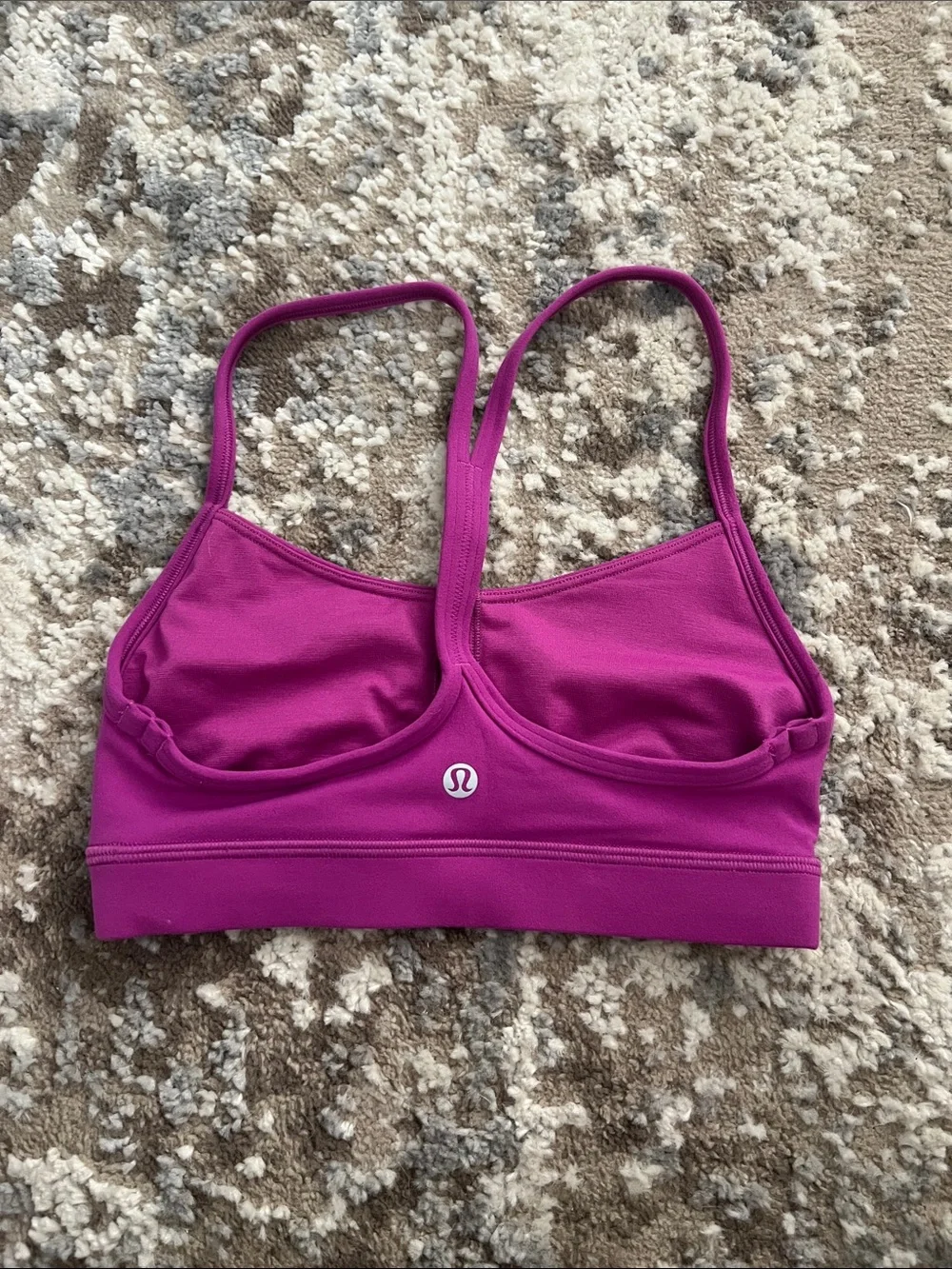 Women’s Magenta Lululemon bra top. Size2 - Picture 2 of 4